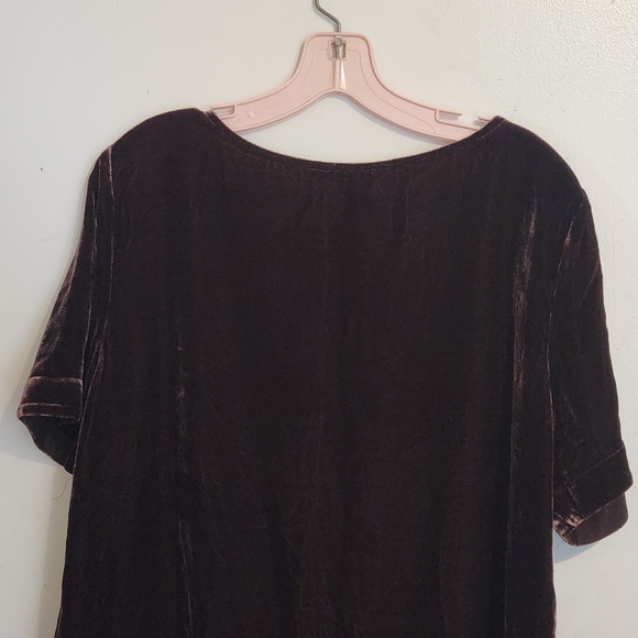 Sundance Velvet Short Sleeve Tee - Rich Chocolate - Picture 6 of 10